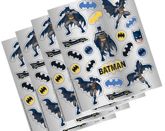 Officially Licensed Batman™ Stickers – 4 Sheets, 80 Stickers