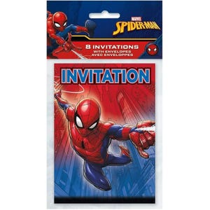 Spider-Man Invitations 8 ct - Spiderman Custom Cake Topper