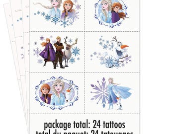 Disney’s Frozen II Temporary Tattoos 24 Pc.