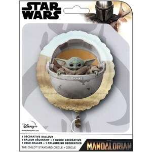 Globo de aluminio de Star Wars con el niño mandaloriano de 45 cm imagen 2