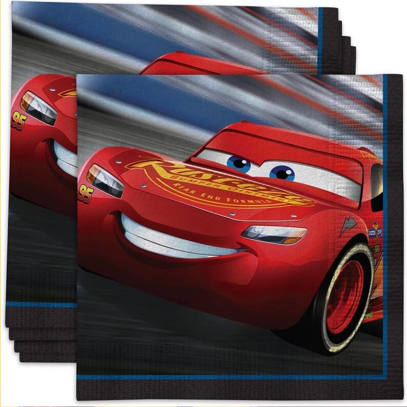Disney Cars Beverage Napkins - Thumbnail 3