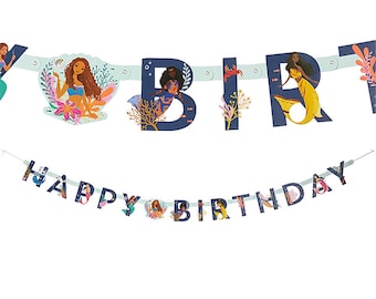 Disney’s The Little Mermaid Happy Birthday Banner