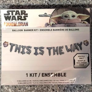Star Wars The Mandalorian Balloon Banner immagine 2