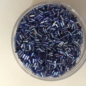 Vetro di Matsuno giapponese seme tallone 2 taglio Bugle 4,5 mm 642-20 gms