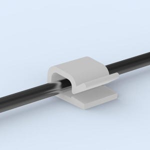 10x cable guides | cable ducts | cable management | for cables up to 6 mm in diameter | desk & PC accessories | practical cable routing | organization