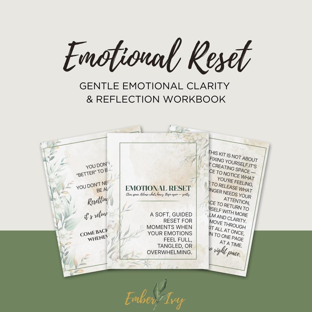 Emotional Reset Kit Printable | Gentle Emotional Clarity & Reflection ...