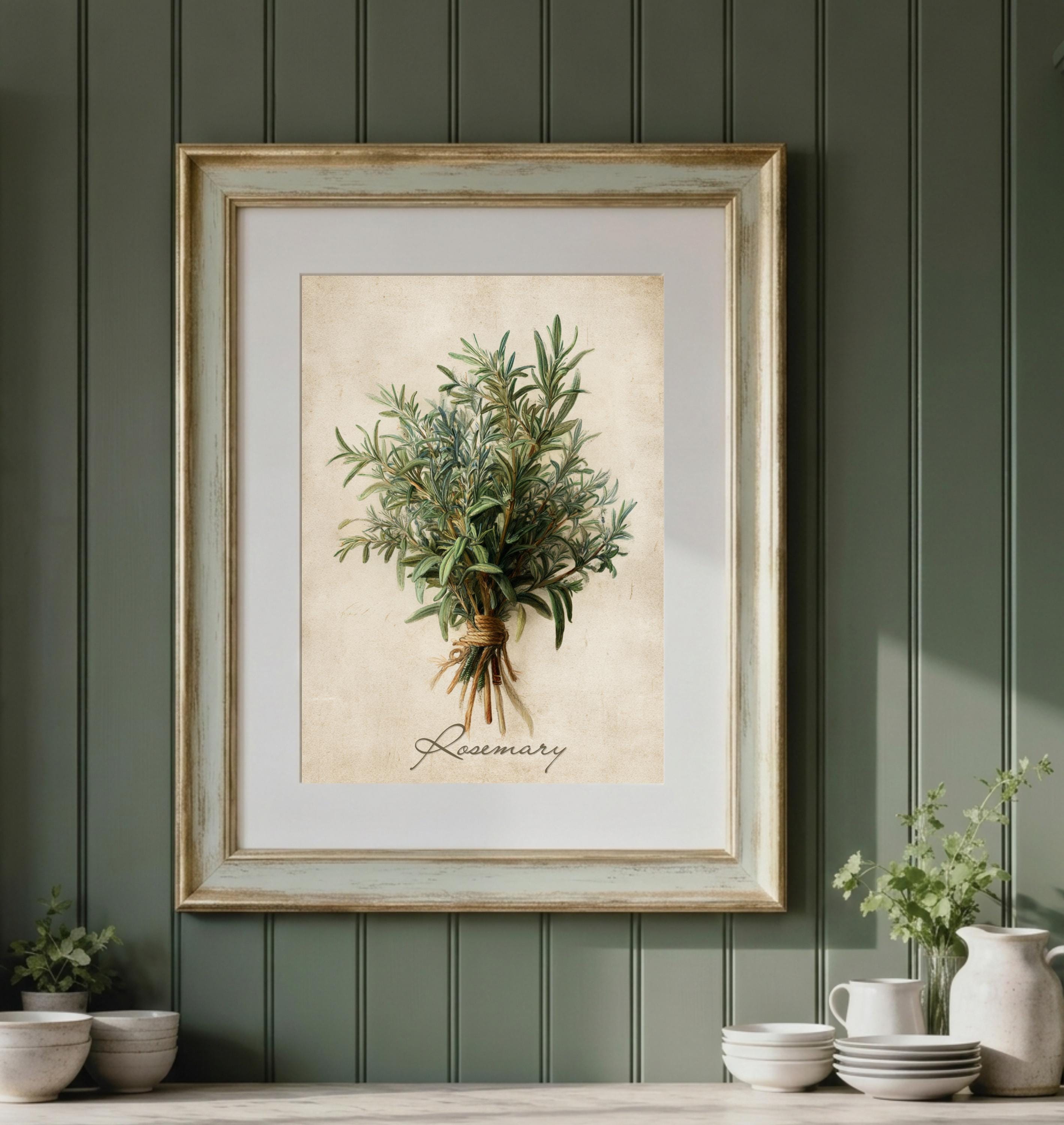 Vintage Rosemary Art - Etsy