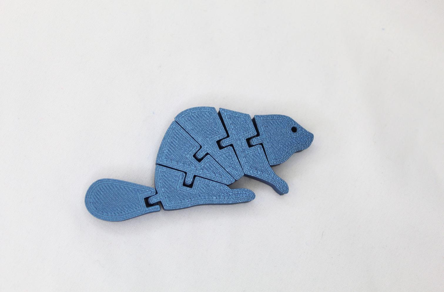 3D Printed Articulated Beaver – Flexible Fidget Toy - Etsy