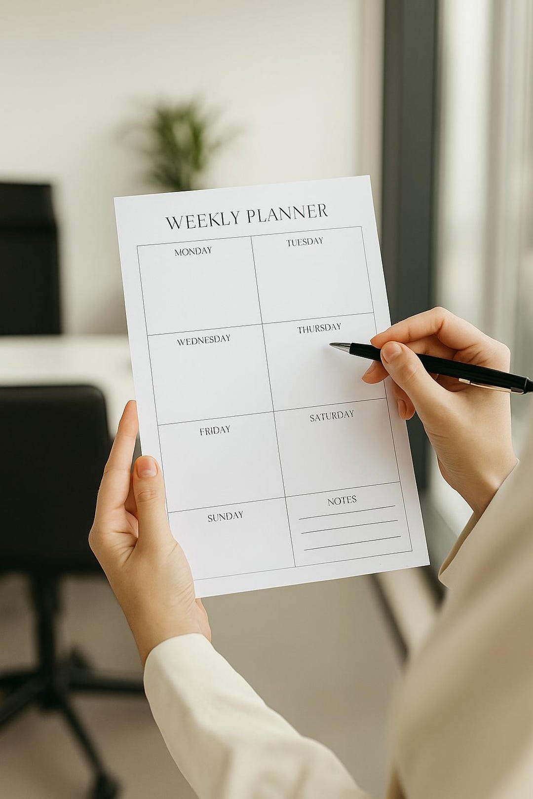 Minimalist Printable Weekly Planner | A4 & Letter Size | Instant ...