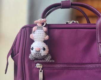 Haakpatroon kleine opossum voor tasbedel of kleine amigurumi knuffel (knuffel)