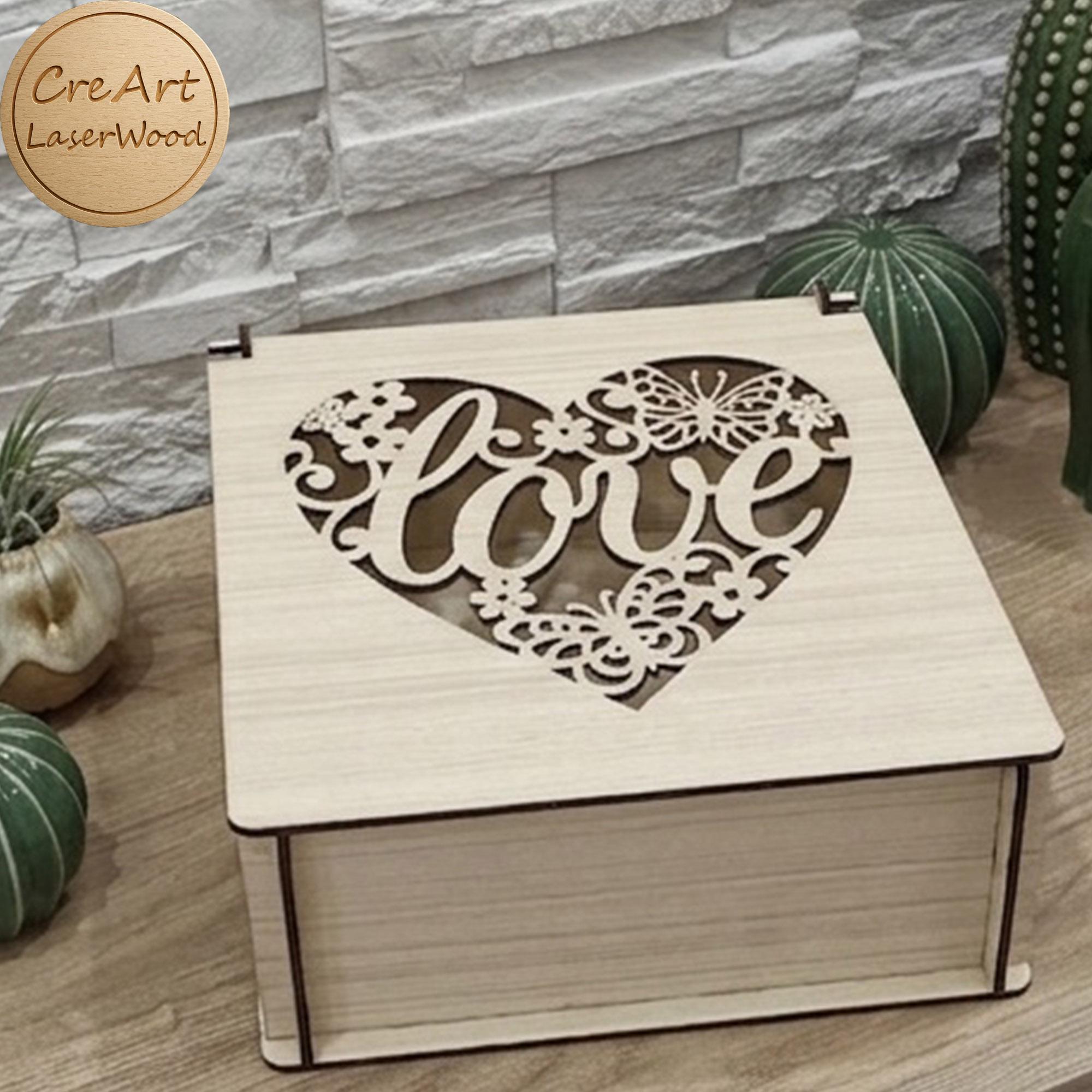 Wooden Storage Box – DIY Laser Cut File - Digital Download SVG, DXF, AI ...