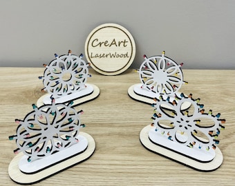 Luminarie in legno per arredo set da 4 – laser cut decorative – Decorazioni handmade – Digital download svg dxf ai eps pdf. Rif.#311