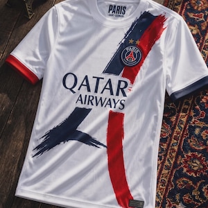 PSG 2-Star Champions League Winner 2026 Jersey – White Paris Supporter T-shirt