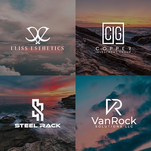 Minimalistisk logotypdesign för småföretag | Modernt varumärkesidentitetskit med vektorfiler | Professionell + kommersiell licens | Snabb leverans