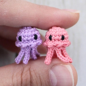 Miniature Jellyfish Crochet Pattern PDF, Amigurumi Pattern, Plushie Patterns, Crochet Octopus, Ocean Animal, Easy Octopus Beginner DIY Pdf