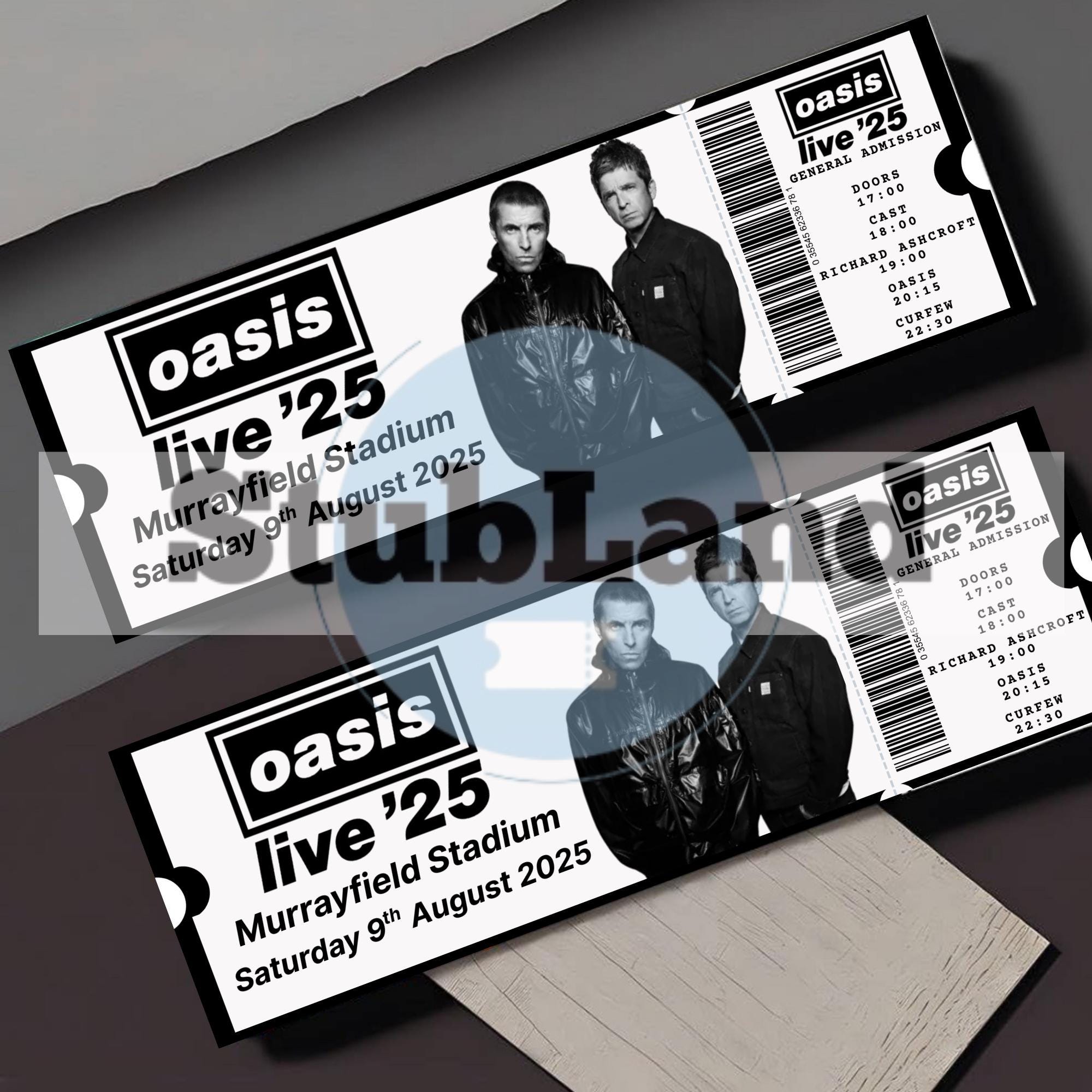 oasis UKツアー マンチェスターヒートンパーク VIPグッズ