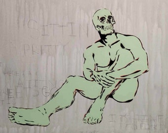 Skull Painting, Hot Guy Art, Male Feet Art, Graffiti Painting