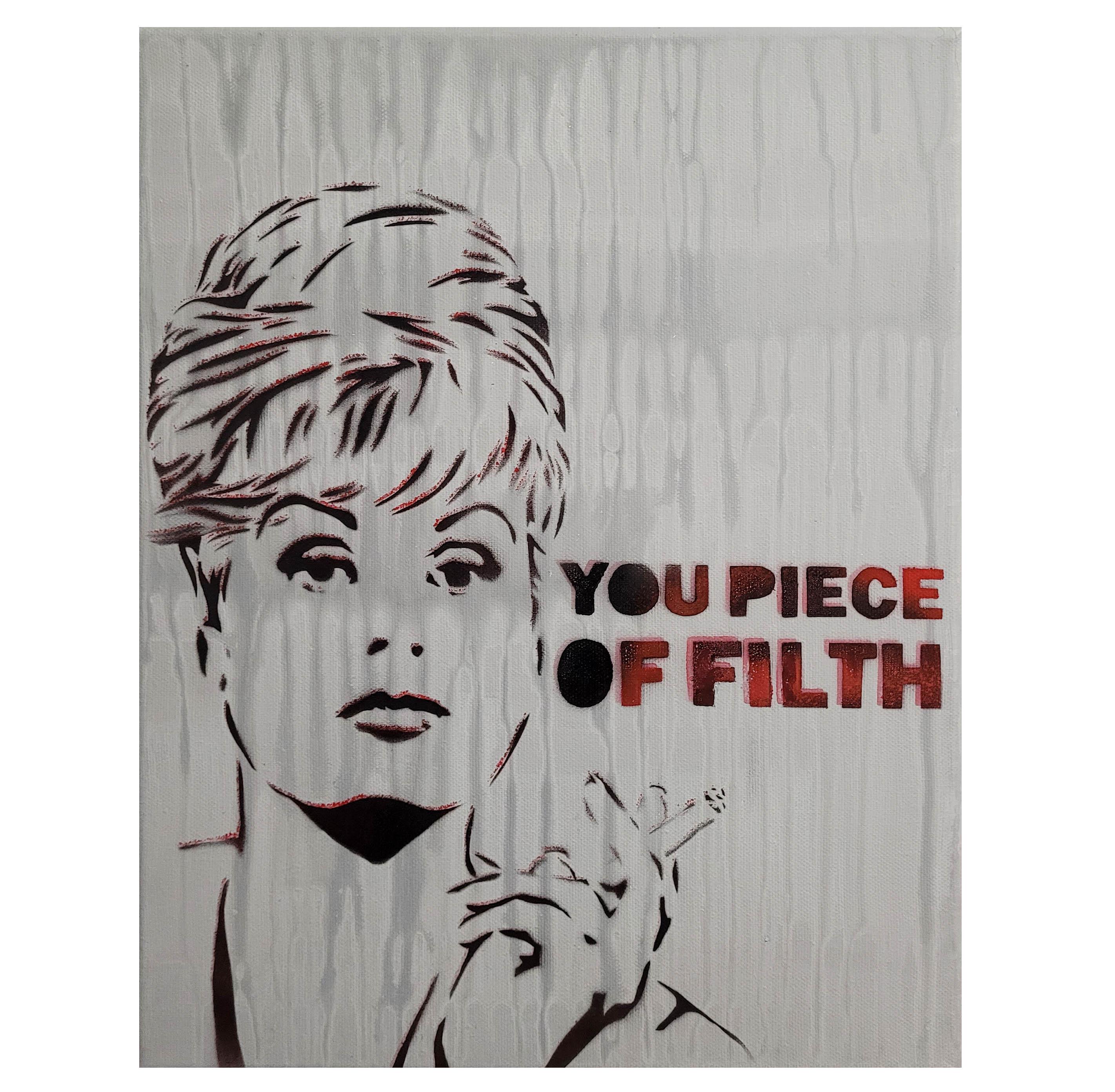Patsy Stone Painting: Abfab Fan Art, Graffiti British Humor 11