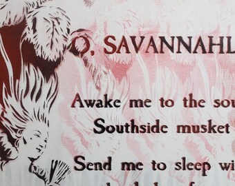 Savannah Georgia Painting: Southern Gothic Art (11x14)