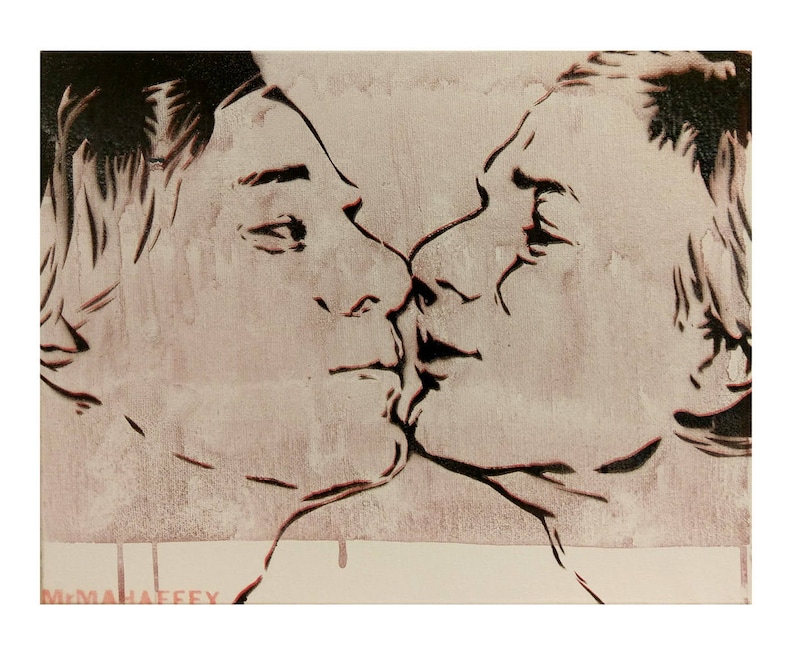 Andy Warhol Portrait Street Art Queer Art Gay Art Pop Art Etsy