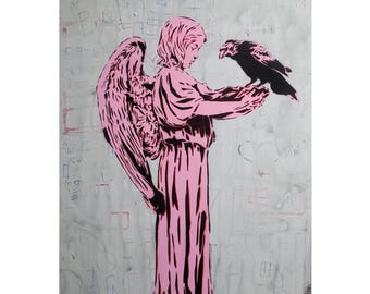 Bonaventure Cemetery Art, Angel Painting, Modern Religious Art