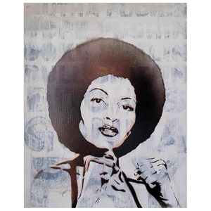 Blaxploitation Art, Afro-Punk Art, Pam Grier Portrait, Black Lives Matter