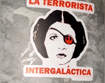 La Terrorista Intergalactica Graffiti Slaps, Leia Street Art stickers
