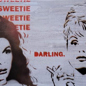 Absolutely Fabulous Painting, abfab art, art for awesome gay guys with great taste