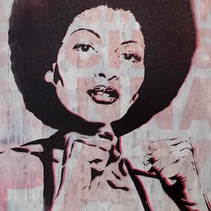 Blaxploitation Art, Afro-Punk Art, Pam Grier Portrait, Black Lives Matter