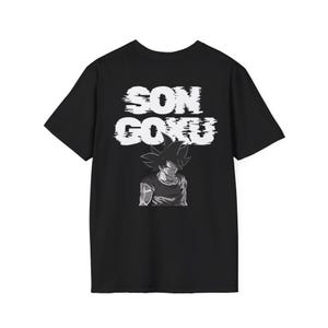 Dragon Ball Super Ultra Instinct Goku Rückenprint T-Shirt, Anime T-Shirt, Fan Geschenk, Dragon Ball Z Shirt, Son Goku Bekleidung
