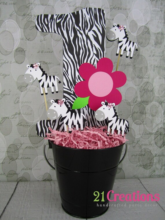 Items similar to Zebra Centerpiece on Etsy