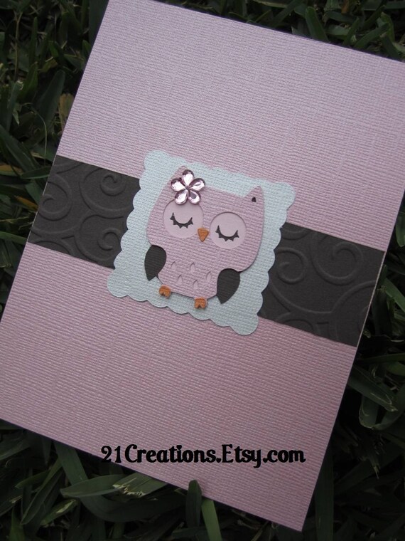 Items similar to Owl Invitations Set of 20 on Etsy