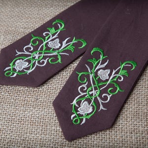 Embroidered Elvish Stole Custom LARP priest costume for Roleplay or LRP image 4