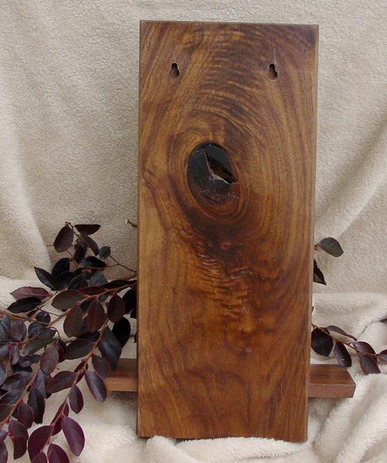 Wood KNOT HOLE SHELF Hanging Wooden Walnut Wall Display 15 x Etsy