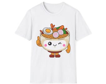 Chibi Ramen Noodle Bowl T-Shirt | Japanese Style