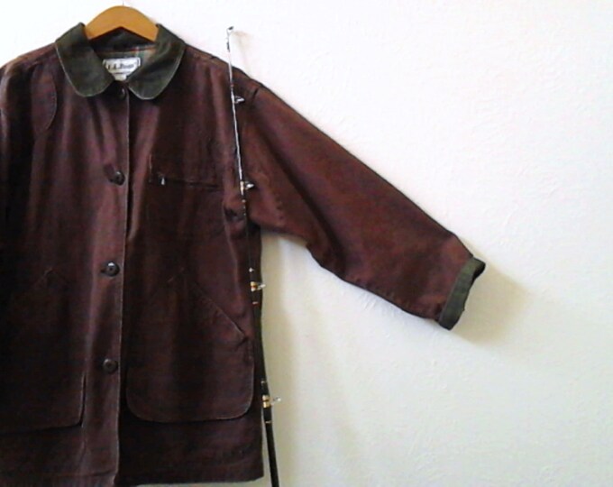 Vintage Ll Bean Brown Field Jacket Coat Hunting Wear Father's Day Dad ...