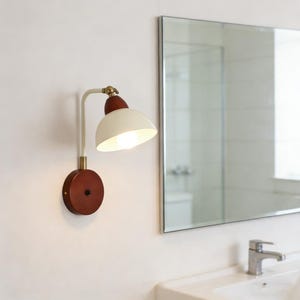 Creme Wandleuchte Moderne Nachttischlampe Vintage Style Designer Wandleuchte für Schlafzimmer Flur Minimalist Boutique Beleuchtung