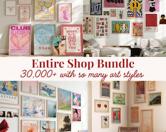 30000+ Artful Gallery Wall Set: Printable Art Bundle, Maximalist, Vintage, Modern, Boho (Digital Download)