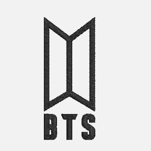 BTS KPop Logo-Embroidery Design - Six Sizes-Design for Adult Digital Download