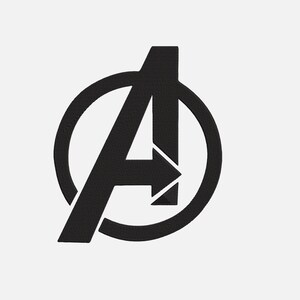 Avengers Logo Machine Embroidery Design, 7 Sizes (Instant Download)