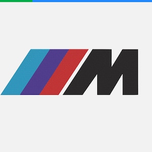 BMW Emblem Machine Embroidery Design: 7 Sizes (Instant Download)