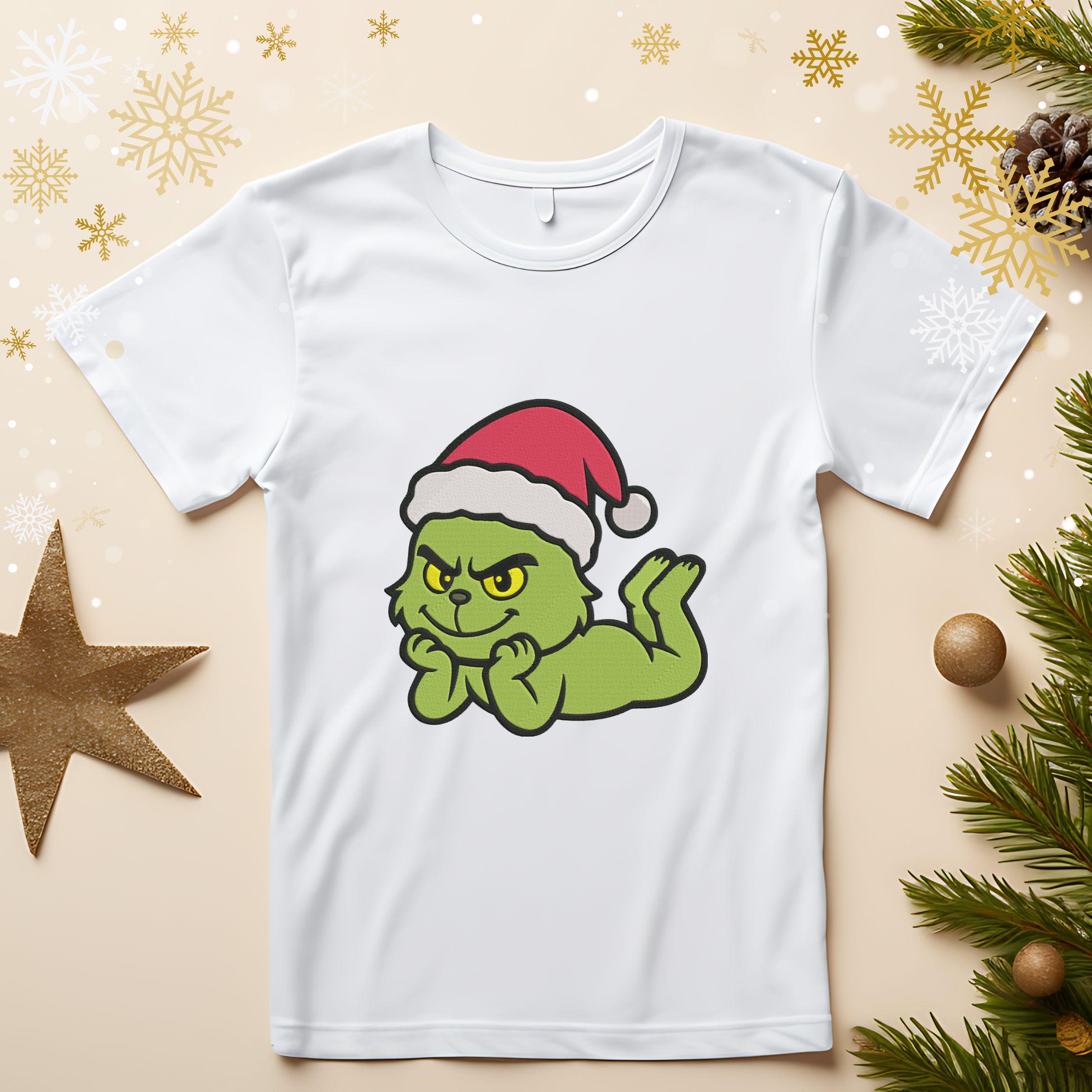 Baby Grinch Machine Embroidery Design – Christmas Embroidery (instant ...