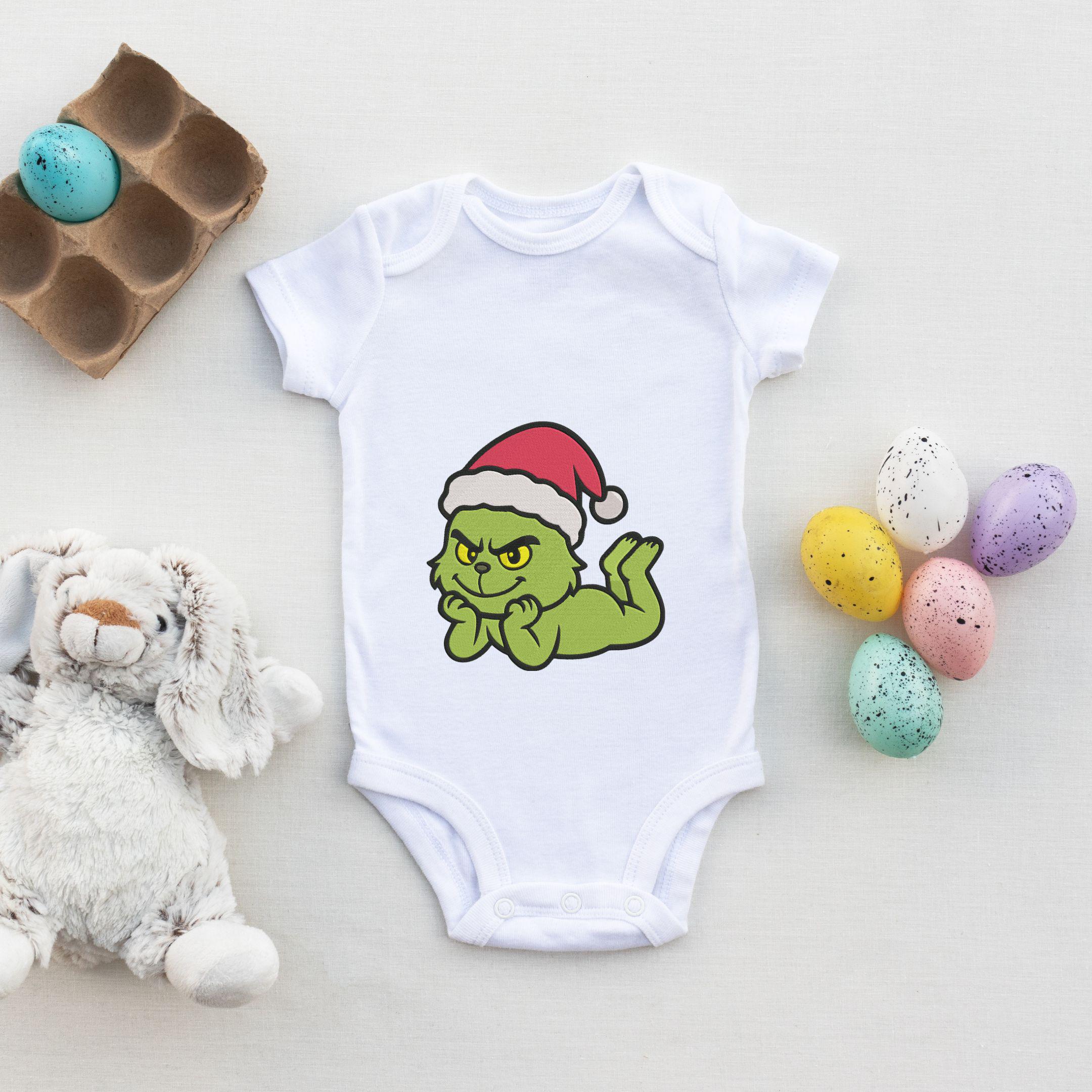 Baby Grinch Machine Embroidery Design – Christmas Embroidery (instant ...