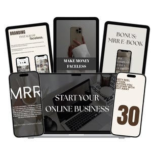 Faceless Instagram Strategy eBook | Digital Guide with PLR MRR | Earn Passive Income