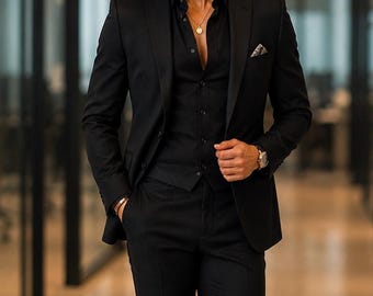 Mannen smoking Bruiloftskleding Bruidsjonkers bruiloft 2-delige kostuums Slim Fit broek Flair Fit kostuums