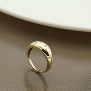 Textured Wide Brass Ring – Handmade Adjustable Boho Jewelry, Vintage Style Rustic Statement Band for Men & Women