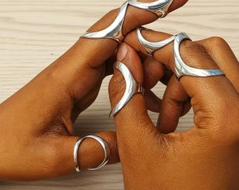 Férula para dedo con artritis para desviación lateral en plata de ley 925 o bronce, para EDS