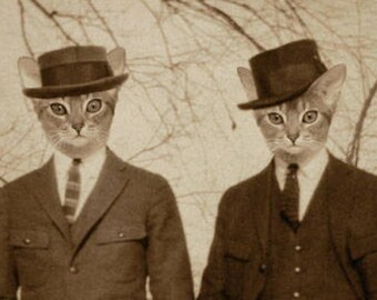 Cats in Suits | Etsy