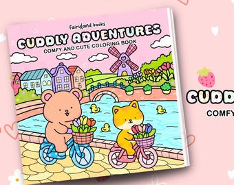 Kawaii Coloring Book from around the world, Cuddly Adventures Art (PDF)