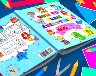 Libro su come disegnare per ragazze e ragazzi, oltre 600 disegni passo dopo passo (PDF)